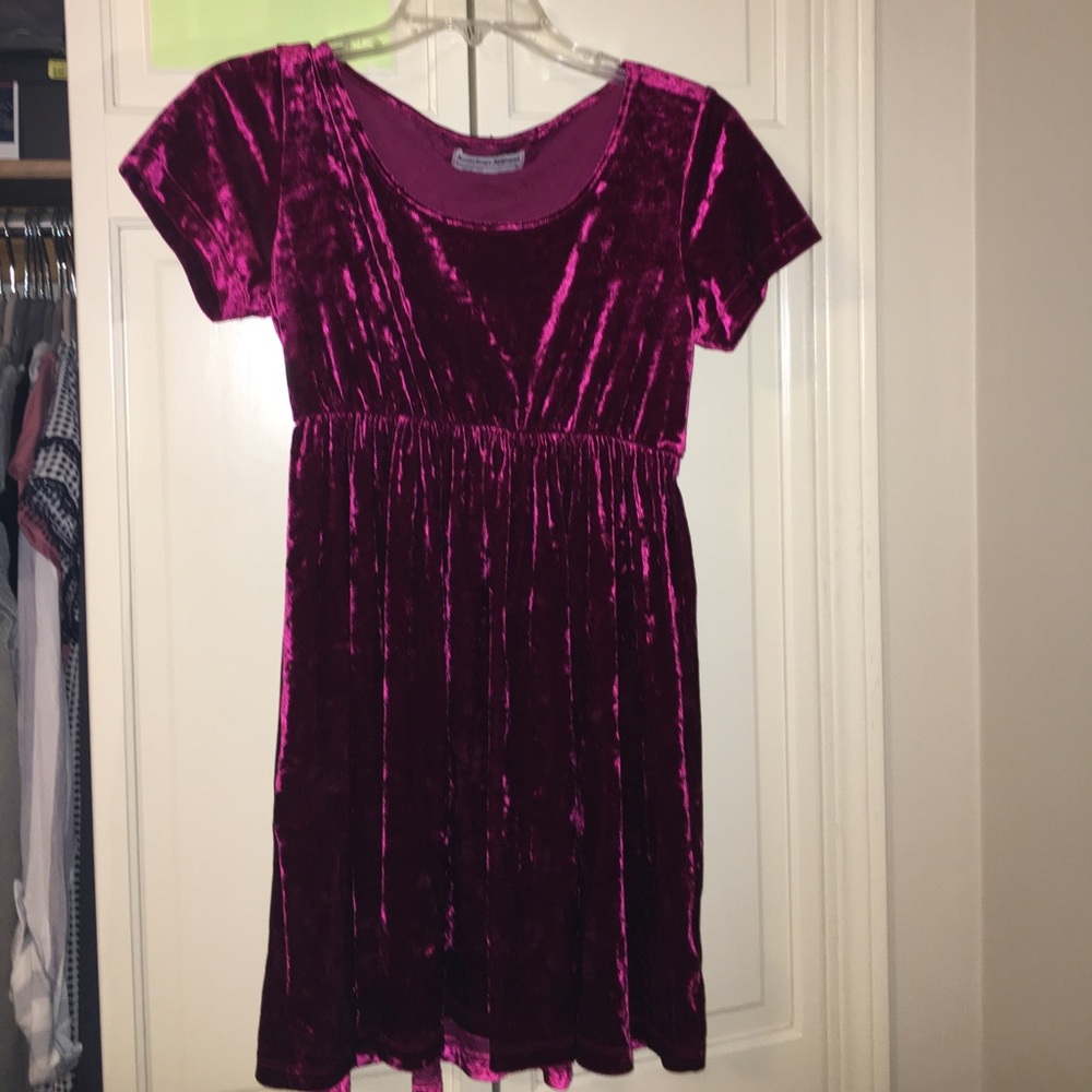 American Apparel Babydoll velvet dress